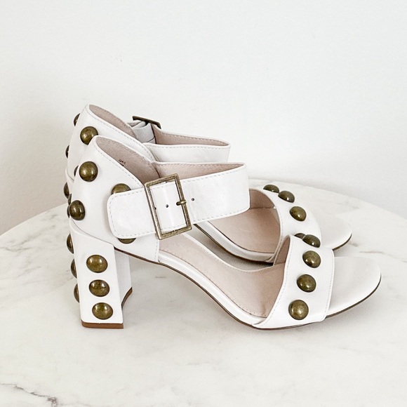 Cecelia NEW Gail Stud Sandals Alabaster Size 8.5 - Picture 6 of 8